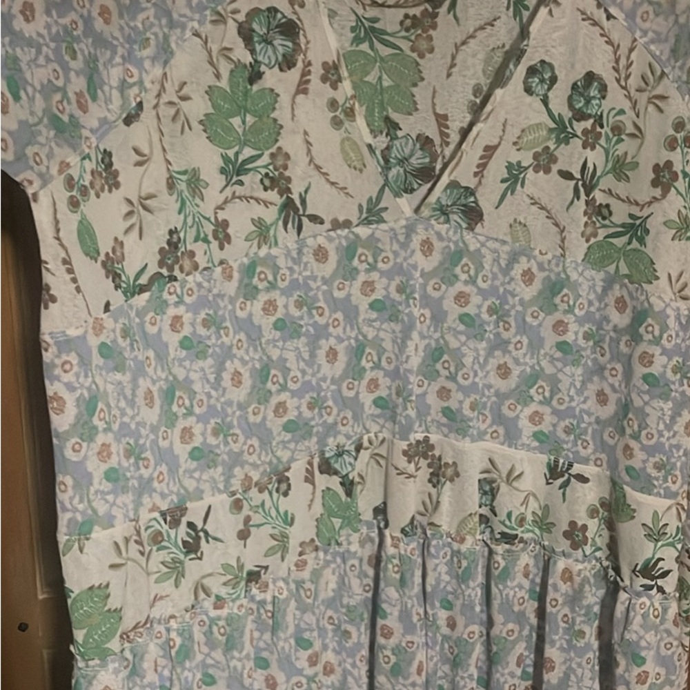 Free People boho floral shirt
